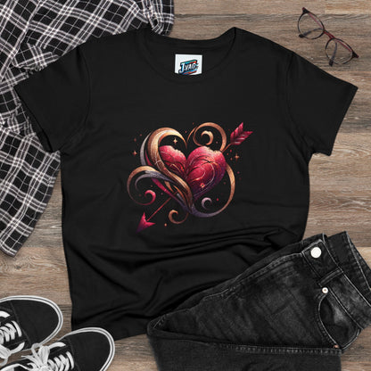 Women's "Hearted" T-Shirt - "Love In Every Thread" Collection