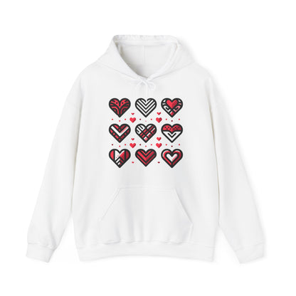 "Nine Heart" Hooded Sweatshirt, Perfect for a love gift!!