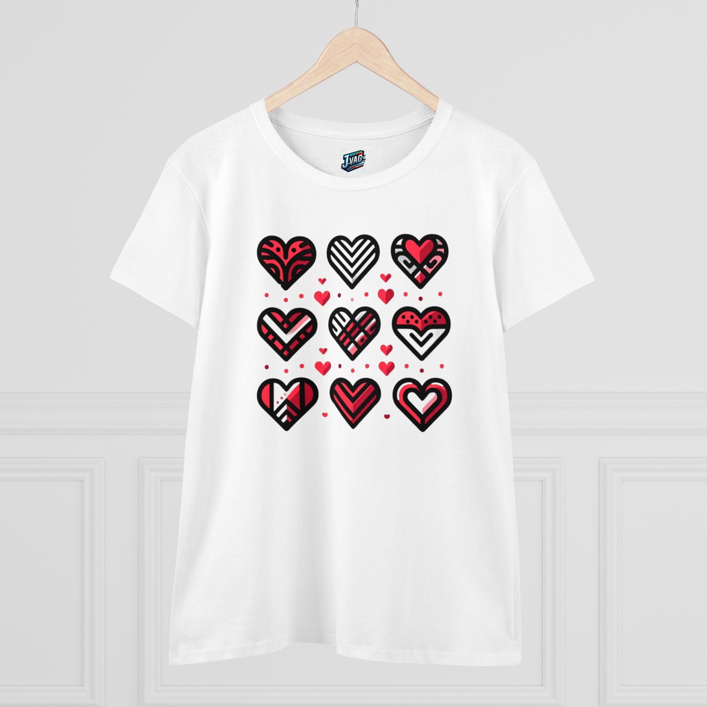 Women's "Nine Hearts" T-Shirt - "Love In Every Thread" Collection