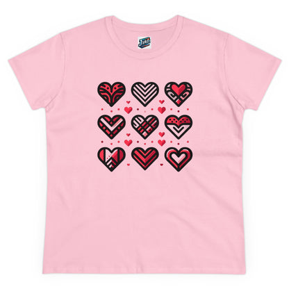 Women's "Nine Hearts" T-Shirt - "Love In Every Thread" Collection