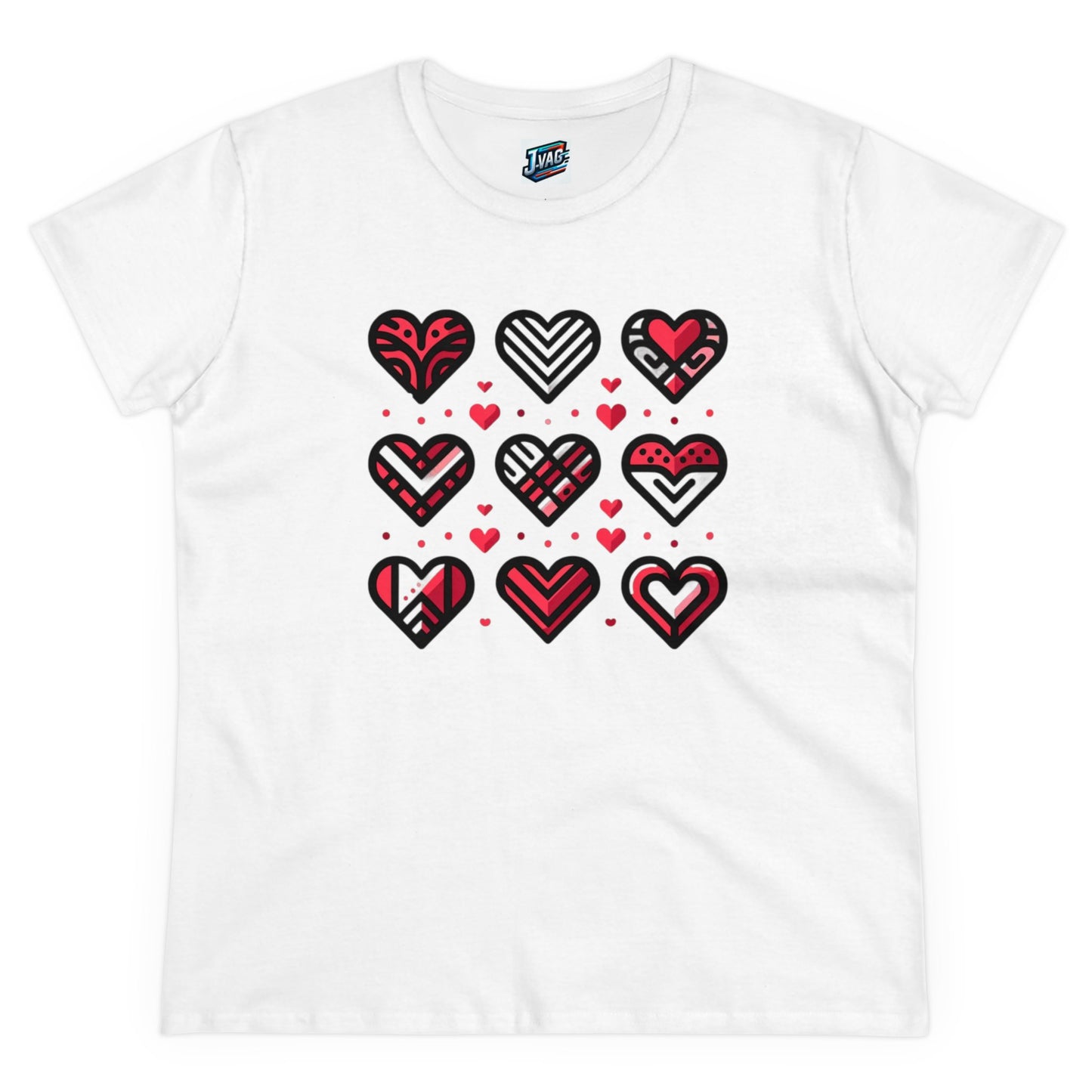 Women's "Nine Hearts" T-Shirt - "Love In Every Thread" Collection