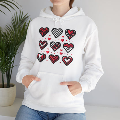 "Nine Heart" Hooded Sweatshirt, Perfect for a love gift!!