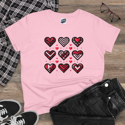 Women's "Nine Hearts" T-Shirt - "Love In Every Thread" Collection