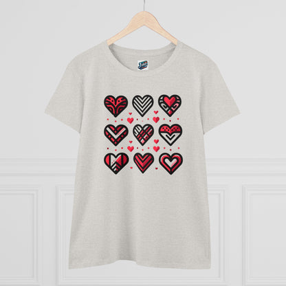 Women's "Nine Hearts" T-Shirt - "Love In Every Thread" Collection