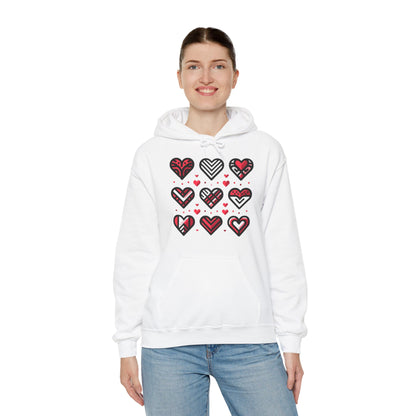 "Nine Heart" Hooded Sweatshirt, Perfect for a love gift!!