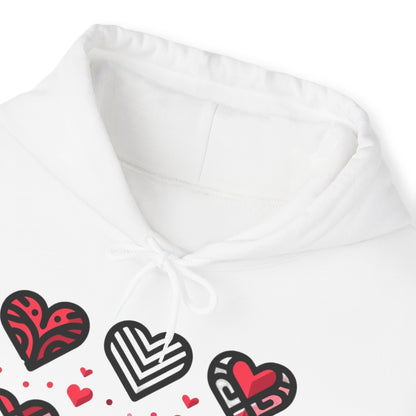 "Nine Heart" Hooded Sweatshirt, Perfect for a love gift!!