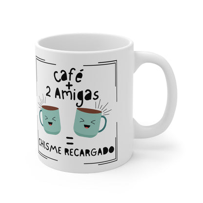 Disfrute del Chisme con esta tasa para cafe: "Chisme Recargado", 11oz, coffee mug