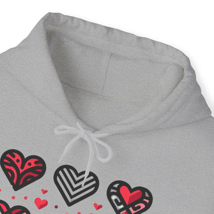 "Nine Heart" Hooded Sweatshirt, Perfect for a love gift!!