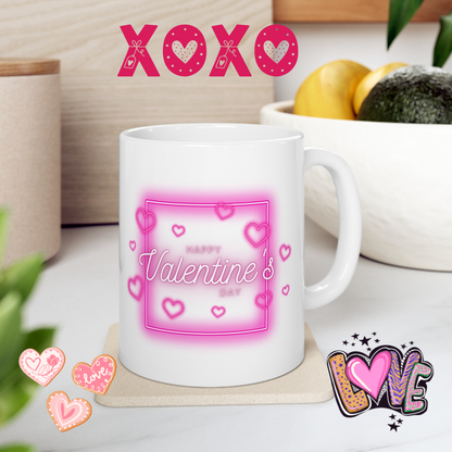 "Love in Every Sip" Ceramic Coffee Mug 11oz.