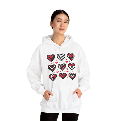 "Nine Heart" Hooded Sweatshirt, Perfect for a love gift!!