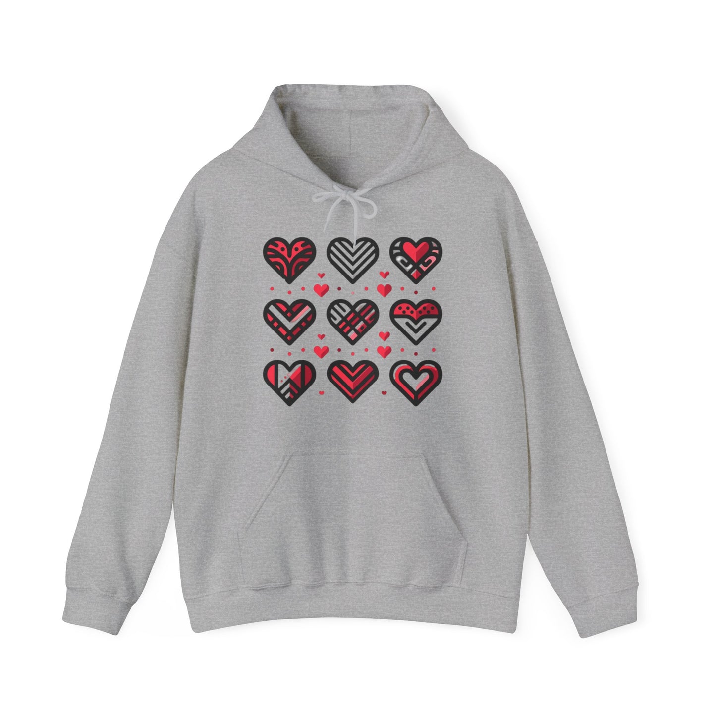 "Nine Heart" Hooded Sweatshirt, Perfect for a love gift!!