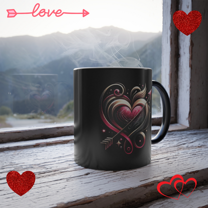 "Cozy Embrace" - Color Morphing Mug, 11oz