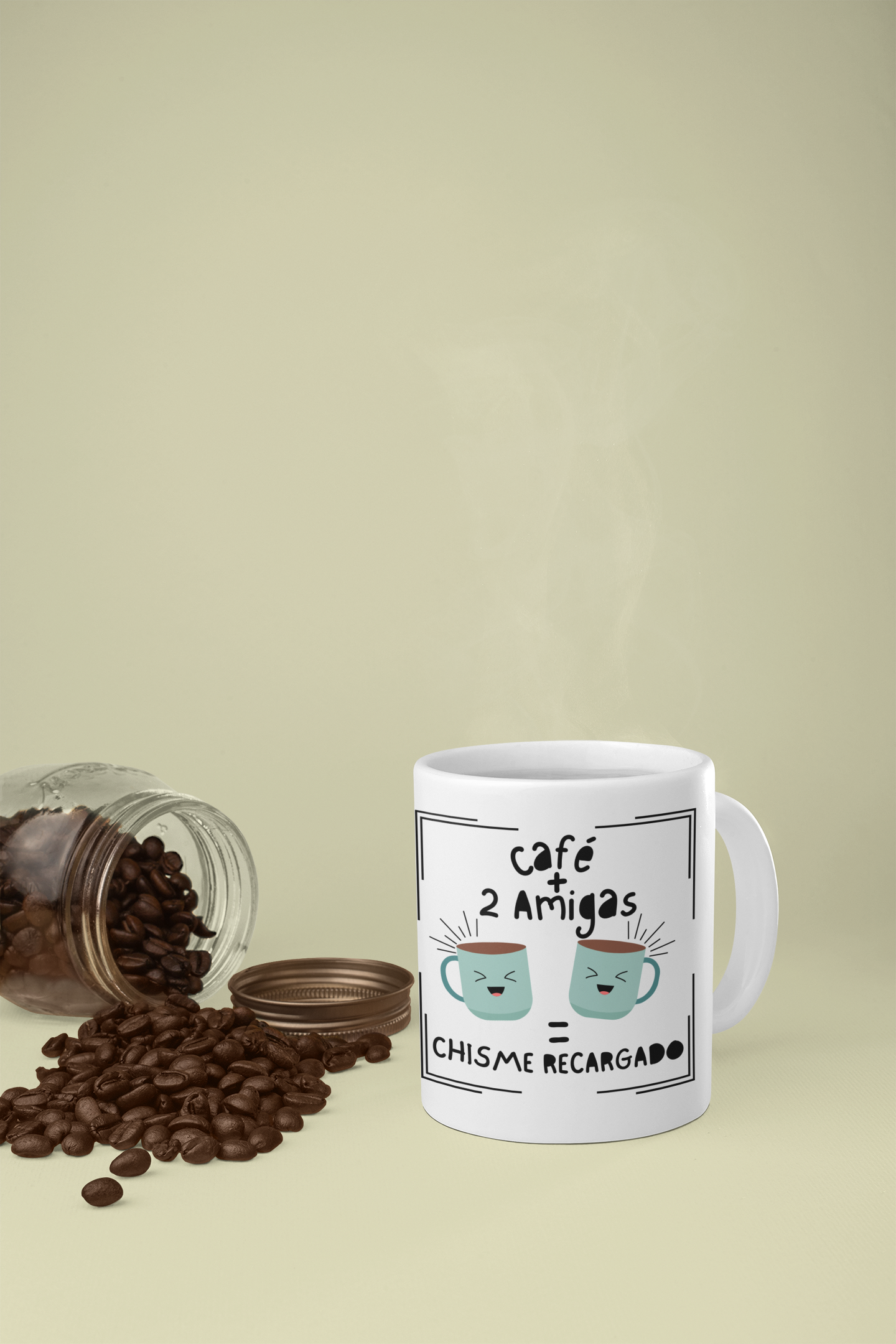 Disfrute del Chisme con esta tasa para cafe: "Chisme Recargado", 11oz, coffee mug